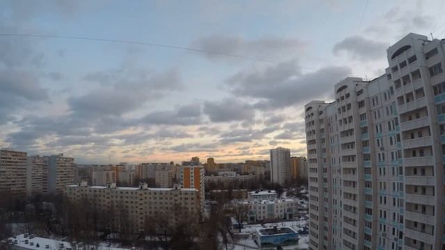 Timelapse вид из окна г.Москва,Россия смотреть онлайн