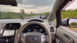 Ускорение (разгон) 0-100 км/ч на электромобиле Nissan LEAF AZEO