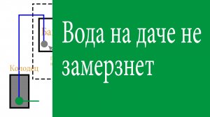 Подающий шланг из колодца не замерзнет. Вода на даче круглый год.