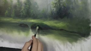Oil Painting Sunlight on the Swamp - Paint with Kevin Hill