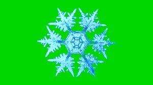 Футаж Снежинка новогодняя 2 хромакей