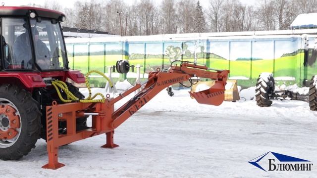 Мини экскаватор навесной БЛ 21 на трактора Шифенг Shifeng смотреть онлайн