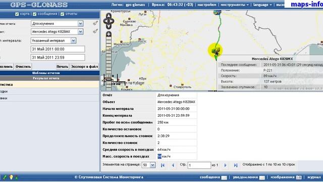 Контроль скорости с помощью GPS - ГЛОНАСС технологий смотреть онлайн