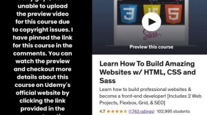 Learn How To Build Amazing Websites w/ HTML, CSS and Sass