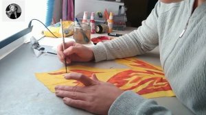 Рисую акрилом по бифлексу/ Аппликация