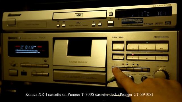 Compact cassette Konica XR-I (1990 year) on Pioneer T-700S cassette deck смотреть онлайн