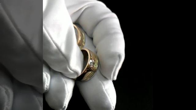 Трёхцветные обручальные кольца из белого, жёлтого и красного золота 585 пробы. Арт. i3575 смотреть онлайн