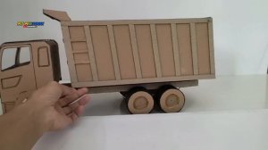 MEMBUAT MINIATUR DUMP HINO TRONTON TRUK TAMBANG DARI KARDUS