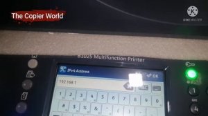 Xerox1025 How to Set IP Address