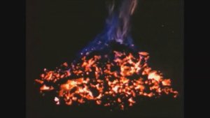 Невероятное чудо природы.Огненный водопад "Лошадиный хвост" в США.