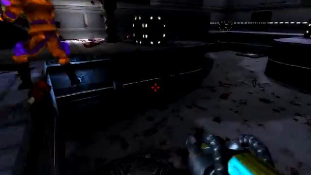 Nexuiz 2.5.1 - игра для Linux. Режим MinstaGib с ботами. смотреть онлайн