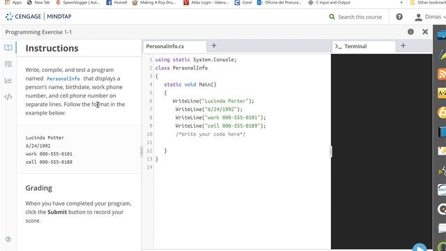 Programming Exercise 1 1