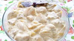 Жареные шампиньоны со сметаной! Нежная и вкусная еда на скорую руку!