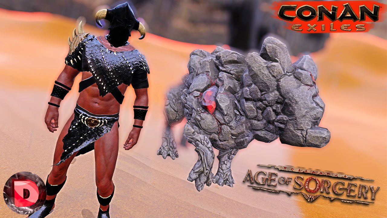 Conan Exiles КРОВАВЫЕ КРИСТАЛЛЫ и Места спавна Новых камнерогов
