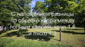 Canon EOS RP и Canon EF-S 55-250mm f/4-5.6 IS II - виньетирование кроп оптики на полном кадре