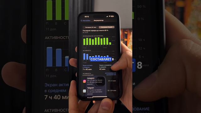 Как быстро разряжается iPhone 15 Pro Max?