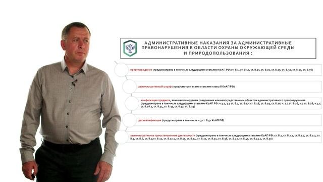 Виды и признаки административных правонарушений в области охраны окружающей среды и природопользован