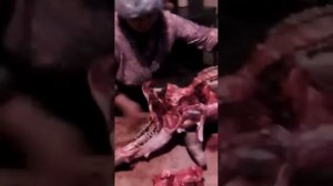 Обвалка говяжьей головы