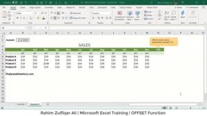 18 - Offset Function - Module C - Excel Formulas and Functions