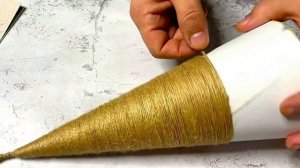 ИДЕИ ИЗ ДЖУТА ?НОВОГОДНИЕ ПОДЕЛКИ СВОИМИ РУКАМИ?ЕЛКА В СКАНДИНАВСКОМ СТИЛЕ. DIY ТВОРЧЕСКИЕ ИДЕИ