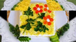 Как украсить салат Мимоза