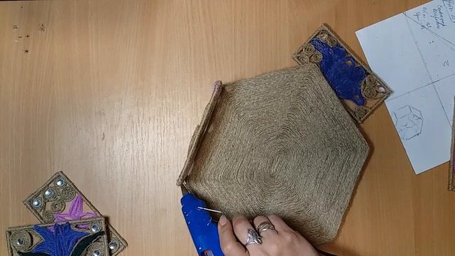 Шкатулка"Небесные лилии".Джутовая филигрань