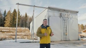 Производство профилированного бруса, компания Сямженский лес.