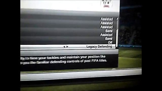 FIFA 12 - Settings for Legacy Tackling