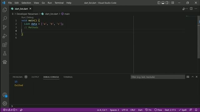 Dart Programming - List | Data Type | Tamil Tutorial | Developer Nesamani