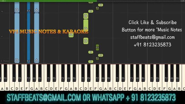 AR Rahmaan/Thirakkaadha Kaatukulle /Piano Notes /Midi File /Karaoke смотреть онлайн