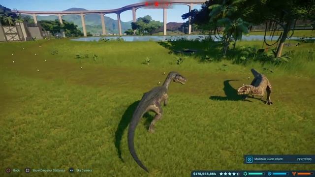 Jurassic World How To Make Dinosaurs Fight ?? Jurassic World Evolution Game Video смотреть онлайн