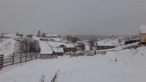 Зима  в село Нёнокса 2019