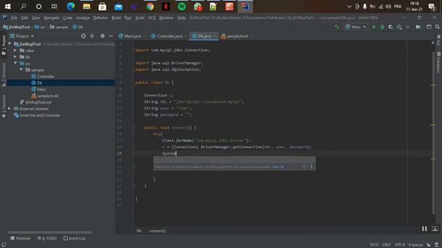 Connect javaFx to mysql db ( Intellij ) смотреть онлайн