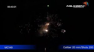 Батарея салютов Maxsem, 0,8"-200 залпов, BLUE NIGHT FIRE, MC149