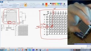 Подключение светодиодной матрицы 8х8 к avrч1