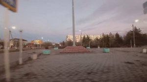 Экибастуз.Казахстан. 7 ноября 2021г. Центральная улица города.