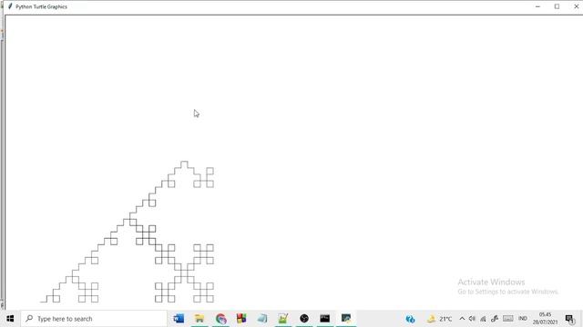 Fractal with Python Turtle