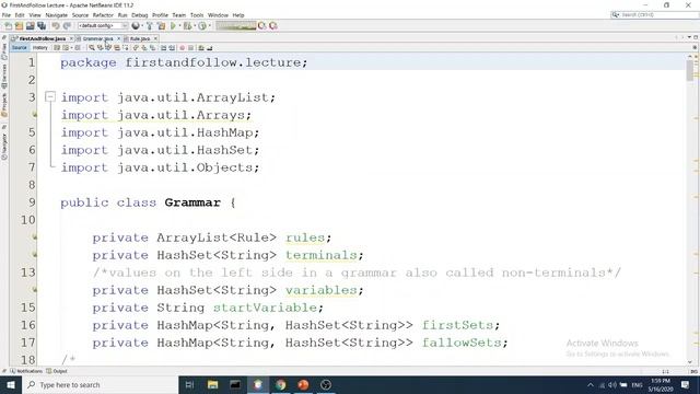 Lab 12 First and Follow Java code with GUI Part 2 смотреть онлайн