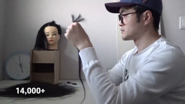 가발의 머리카락수가 사람보다 많은지 적은지 세어보기 7시간의 싸움  (Count the number of hairs in the wig)[7 hours challenge] смотреть онлайн