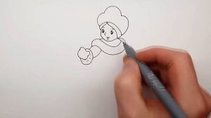 Как Нарисовать Снегурочку на новогоднюю открытку - рисуем поэтапно для начинающих