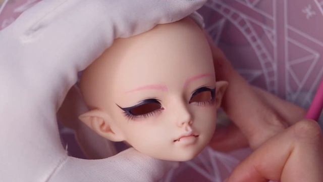E GIRL BJD ♡ . ♡ Doll makeup tutorial | Fairyland Woosoo by Pixienatory смотреть онлайн