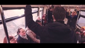Флешмоб в Московском метро