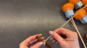 Фруктовый Букет БЕЗ ПРОКОЛОВ ФРУКТА! Букет из МАНДАРИН Своими Руками!