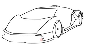 How to draw Lamborghini Essenza SCV12 - Как нарисовать машину Ламборджини