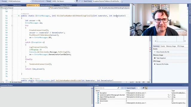 C# Exception Handling Interview Questions смотреть онлайн