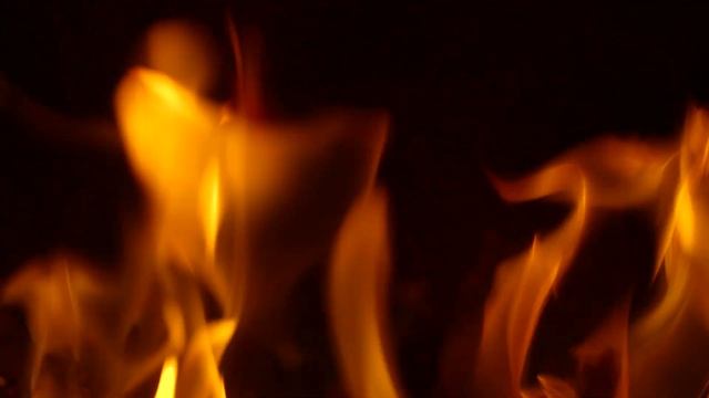 Футаж огонь, пламя на черном фоне - fire background loop смотреть онлайн