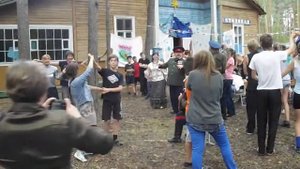 Обучение казачьим танцам. Детский казачий лагерь