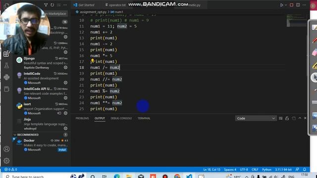 Python Operators and Operands  Arithmetic, Assignment and  Comparison Operator