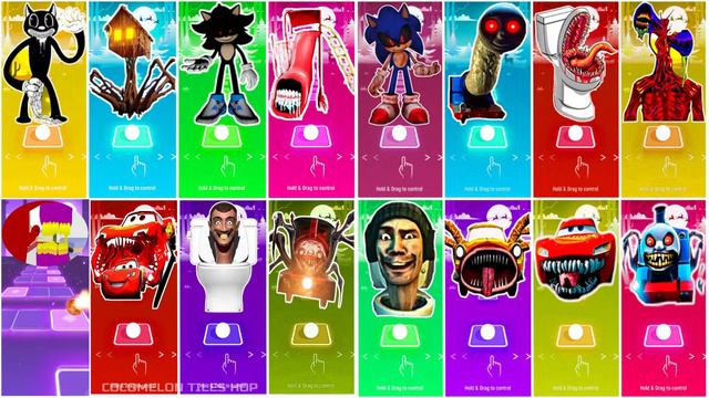 THOMAS EXE 🆚 SKIBIDI TOILET 🆚 BUS EATER 🆚 EXTRA SLIDE 🆚 ODDBODS 🆚 HOUSE HEAD 🆚 Tiles Hop EDM Rush 🔥 смотреть онлайн