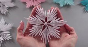 СНЕЖИНКА ИЗ БУМАГИ!